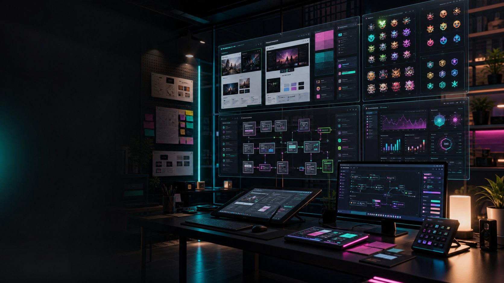 Creative systems website and dashboard preview